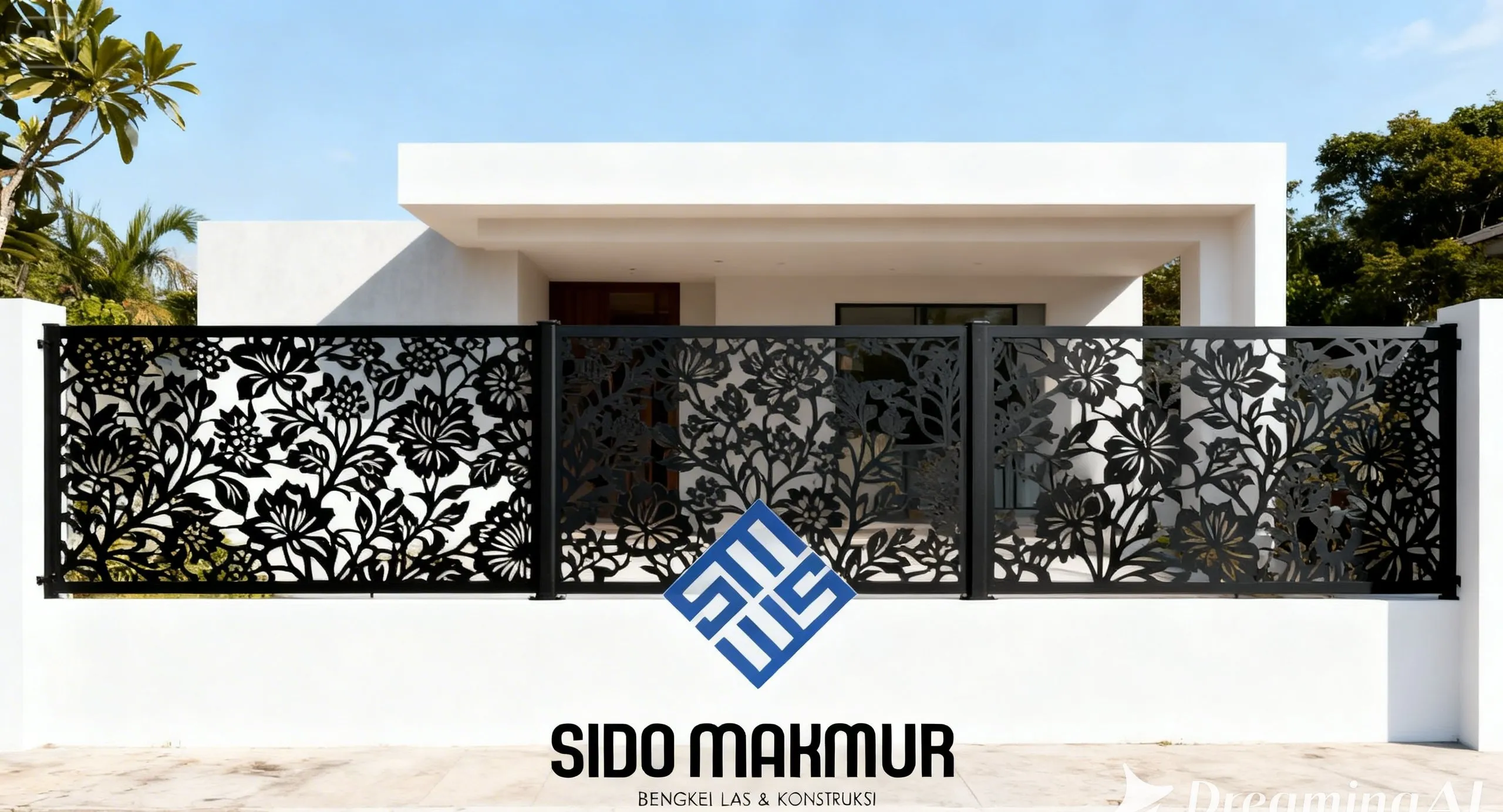 Pagar Cutting Laser Motif